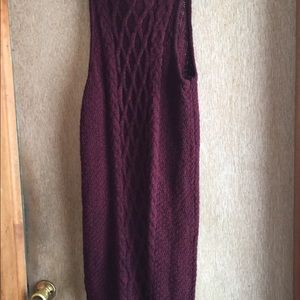 Cable knit dress